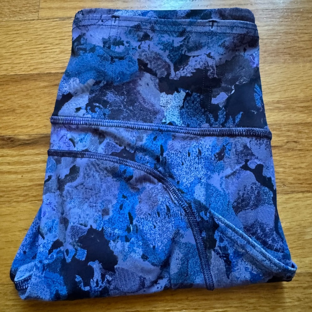Lululemon Fast and Free High Rise Tight Pant Legging 25" Size 4 Pockets EUC